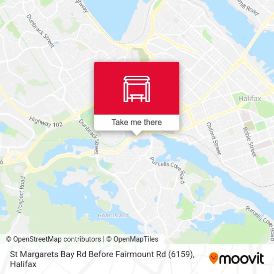 St Margarets Bay Rd Before Fairmount Rd (6159) map