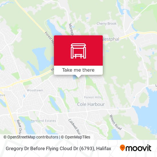 Gregory Dr Before Flying Cloud Dr (6793) map