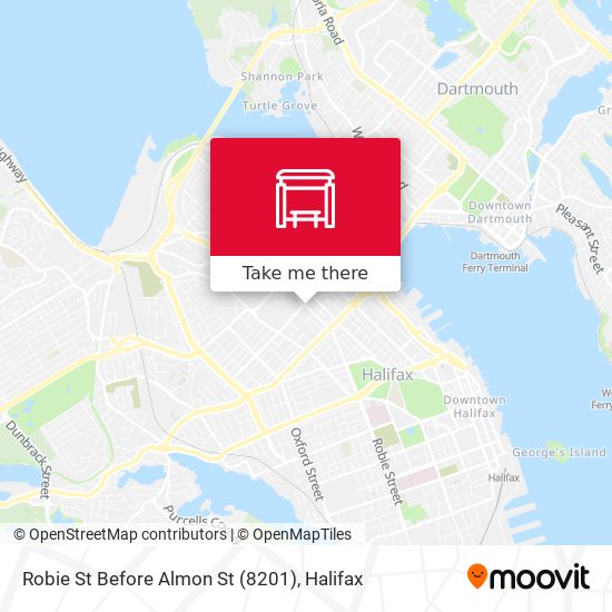 Robie St Before Almon St (8201) map