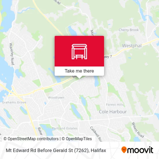 Mt Edward Rd Before Gerald St (7262) map