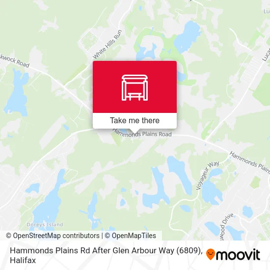 Hammonds Plains Rd After Glen Arbour Way (6809) map