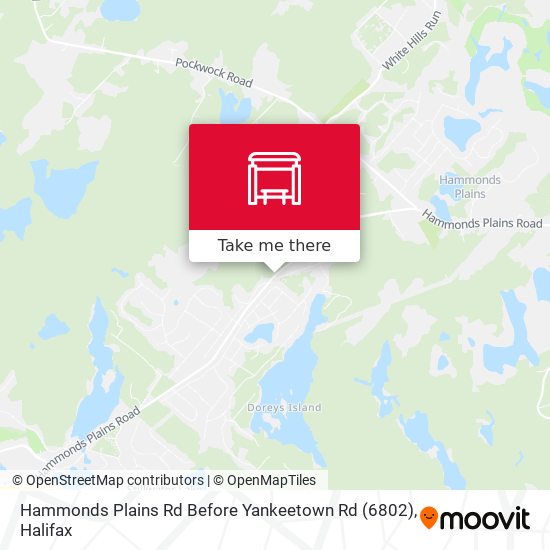 Hammonds Plains Rd Before Yankeetown Rd (6802) map