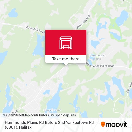 Hammonds Plains Rd Before 2nd Yankeetown Rd (6801) map
