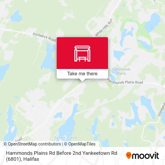 Hammonds Plains Rd Before 2nd Yankeetown Rd (6801) map