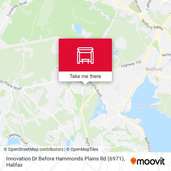 Innovation Dr Before Hammonds Plains Rd (6971) map