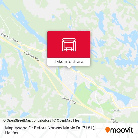 Maplewood Dr Before Norway Maple Dr (7181) map