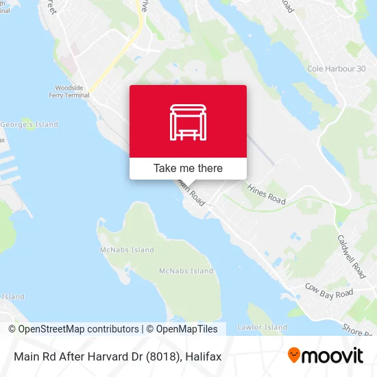 Main Rd After Harvard Dr (8018) map