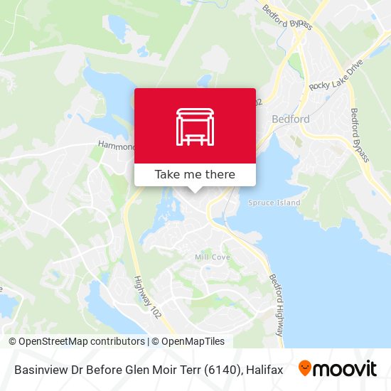 Basinview Dr Before Glen Moir Terr (6140) map
