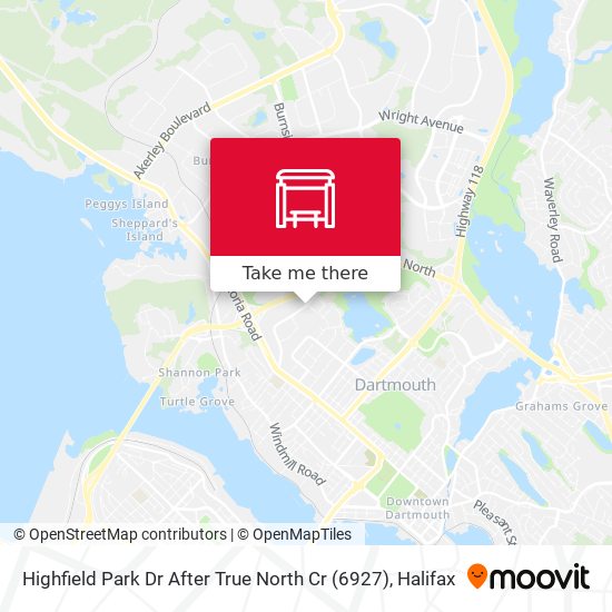 Highfield Park Dr After True North Cr (6927) map