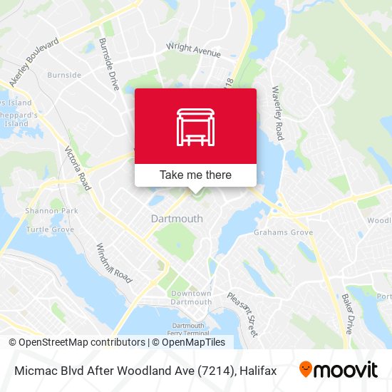 Micmac Blvd After Woodland Ave (7214) map