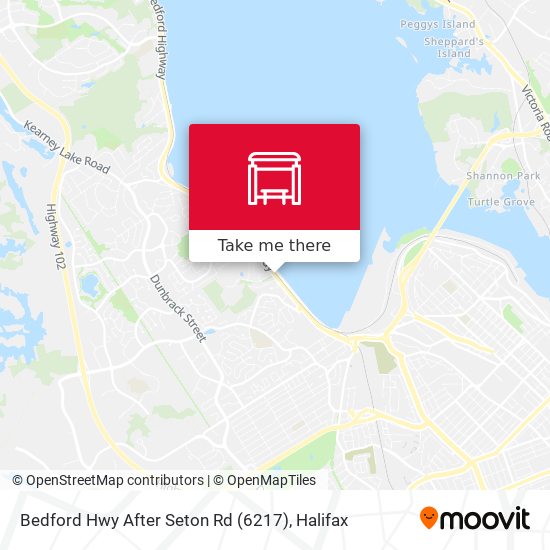 Bedford Hwy After Seton Rd (6217) map