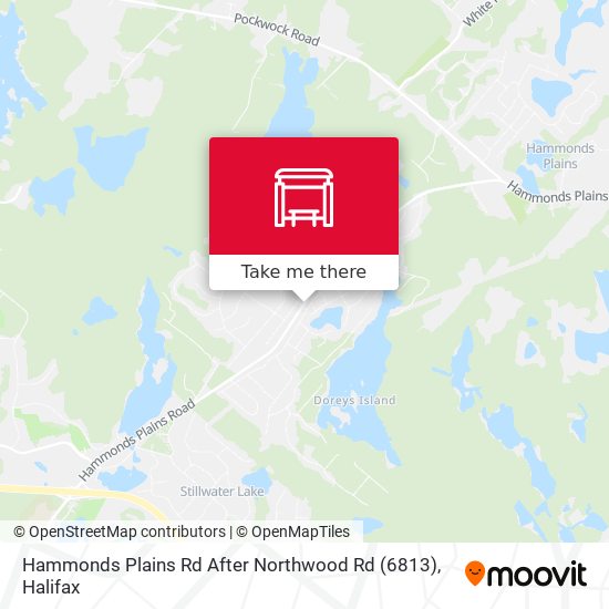 Hammonds Plains Rd After Northwood Rd (6813) map