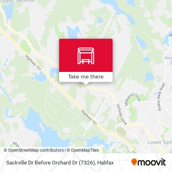 Sackville Dr Before Orchard Dr (7326) map