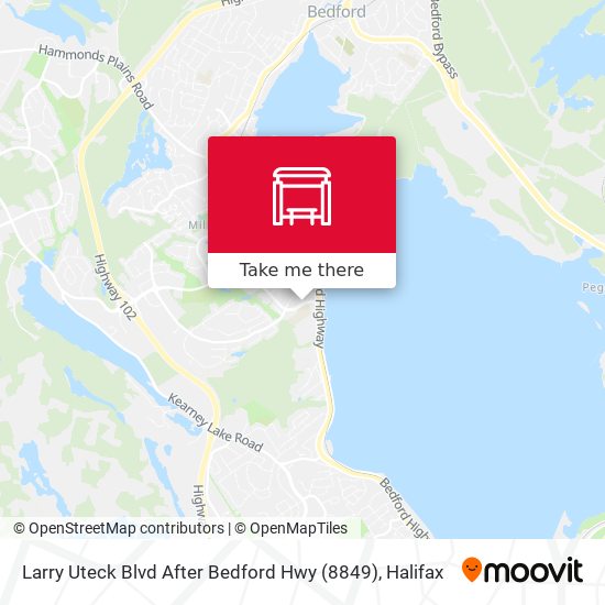 Larry Uteck Blvd After Bedford Hwy (8849) map