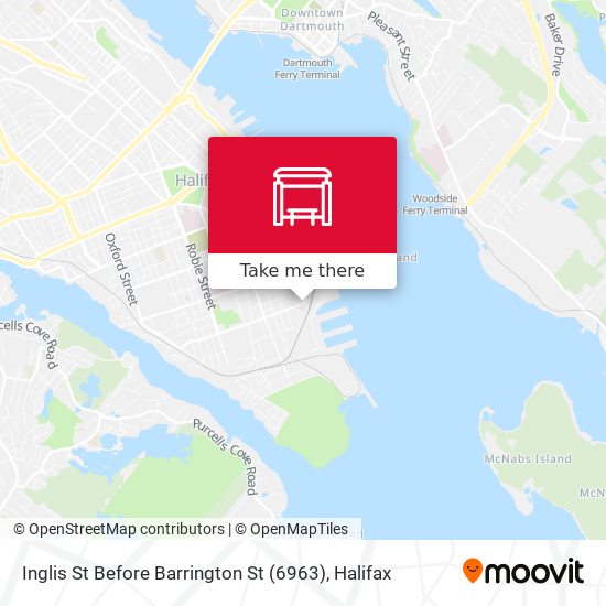 Inglis St Before Barrington St (6963) map