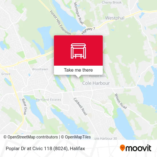Poplar Dr at Civic 118 (8024) map