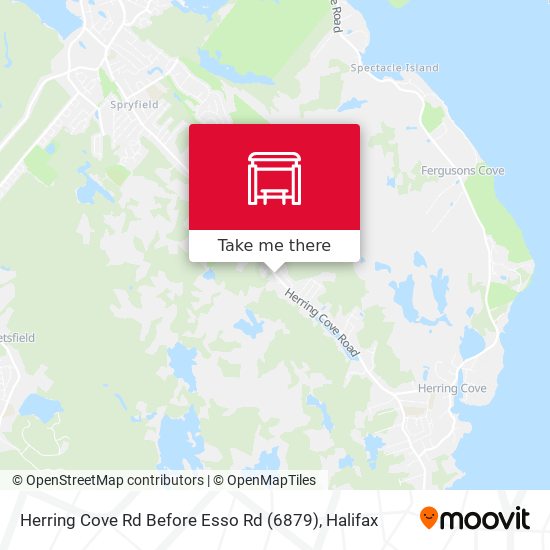 Herring Cove Rd Before Esso Rd (6879) map