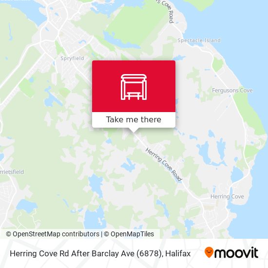 Herring Cove Rd After Barclay Ave (6878) map