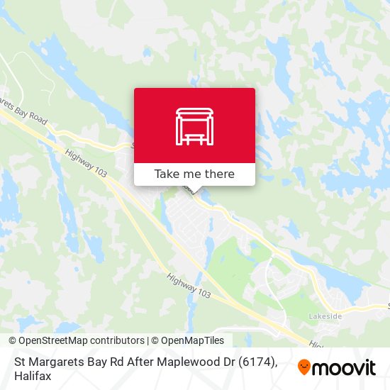 St Margarets Bay Rd After Maplewood Dr (6174) plan