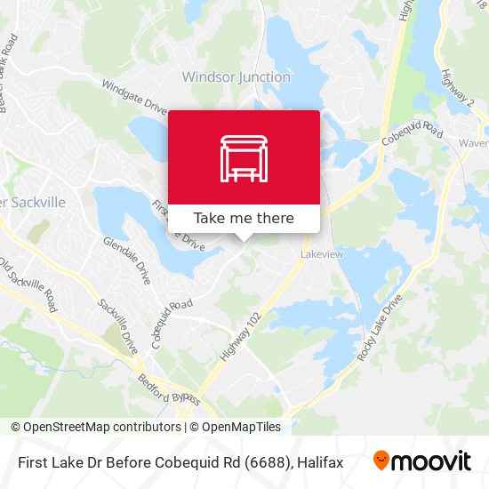 First Lake Dr Before Cobequid Rd (6688) map
