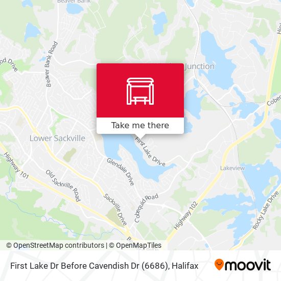 First Lake Dr Before Cavendish Dr (6686) map