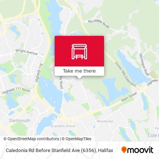 Caledonia Rd Before Stanfield Ave (6356) map