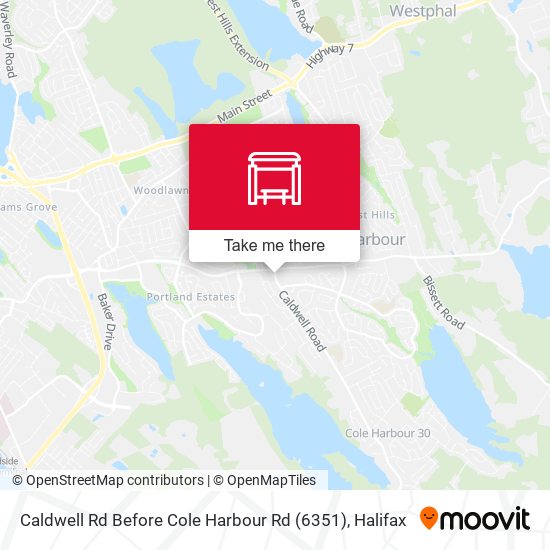 Caldwell Rd Before Cole Harbour Rd (6351) map