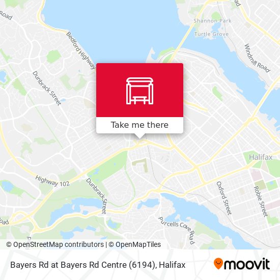 Bayers Rd at Bayers Rd Centre (6194) map