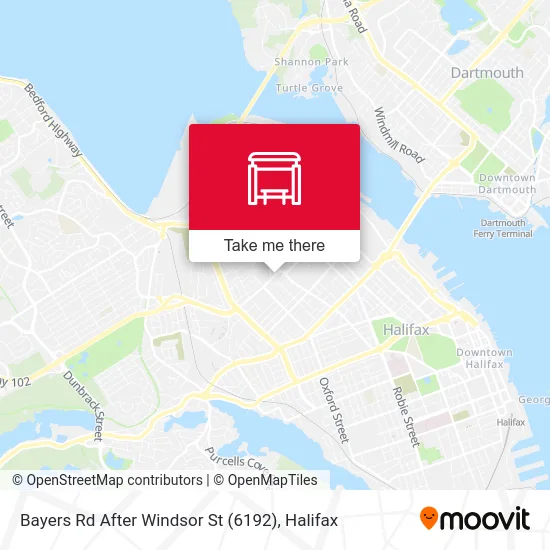 Bayers Rd After Windsor St (6192) map