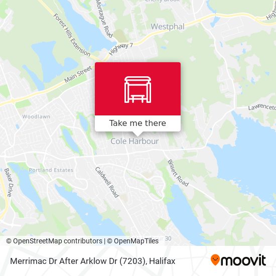 Merrimac Dr After Arklow Dr (7203) map
