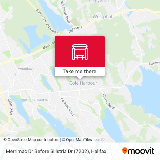 Merrimac Dr Before Silistria Dr (7202) map