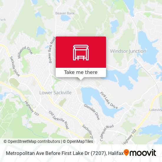 Metropolitan Ave Before First Lake Dr (7207) map