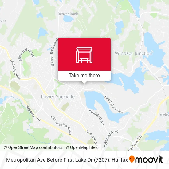 Metropolitan Ave Before First Lake Dr (7207) map