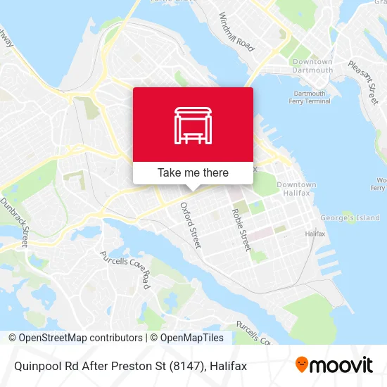 Quinpool Rd After Preston St (8147) map