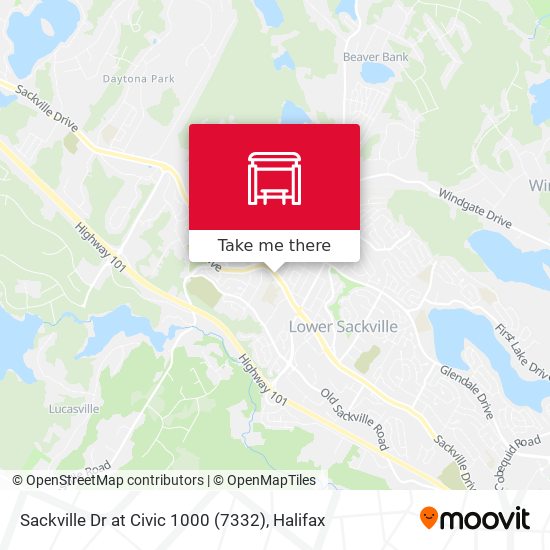 Sackville Dr at Civic 1000 (7332) map