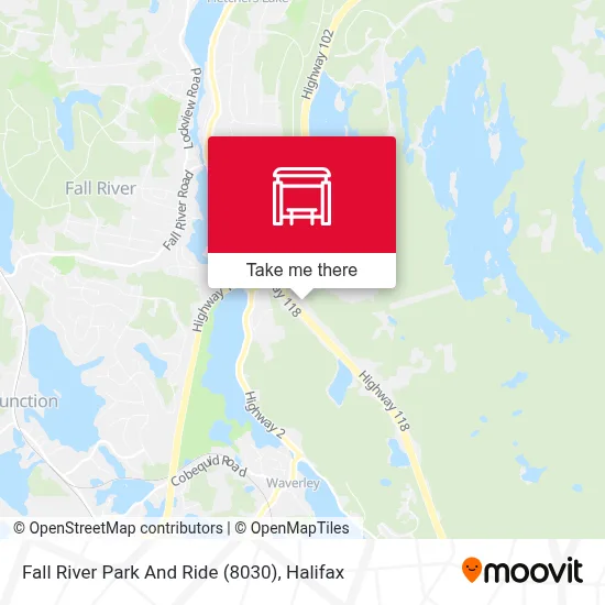 Fall River Park And Ride (8030) map