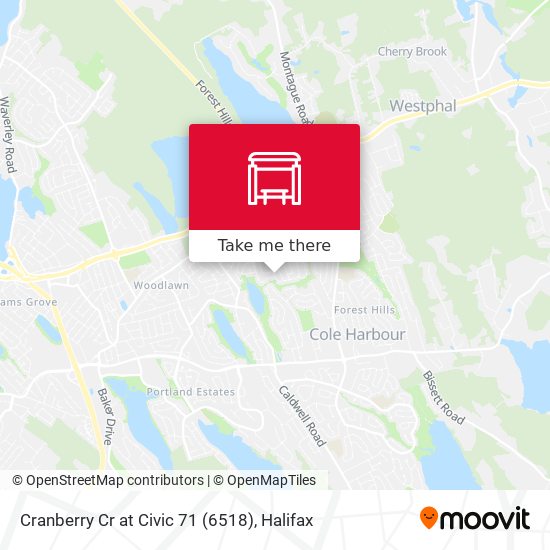 Cranberry Cr at Civic 71 (6518) map