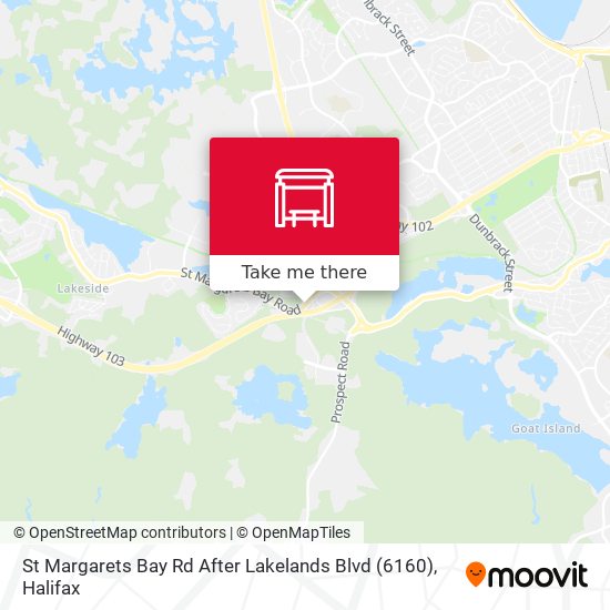 St Margarets Bay Rd After Lakelands Blvd (6160) map