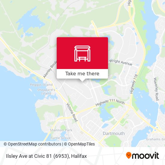 Ilsley Ave at Civic 81 (6953) map