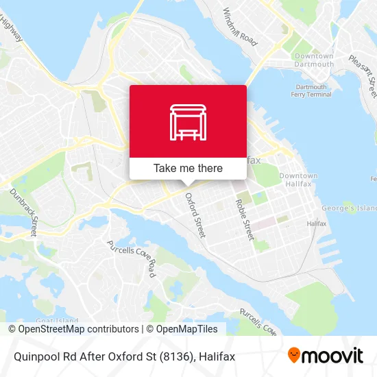 Quinpool Rd After Oxford St (8136) map