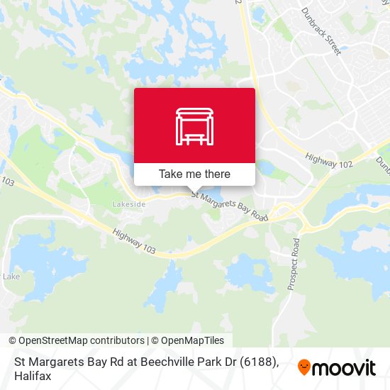 St Margarets Bay Rd at Beechville Park Dr (6188) map