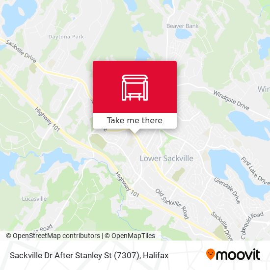 Sackville Dr After Stanley St (7307) map