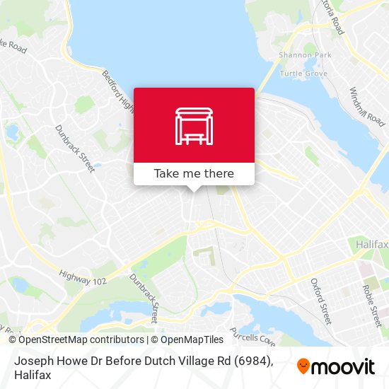 Joseph Howe Dr Before Dutch Village Rd (6984) map