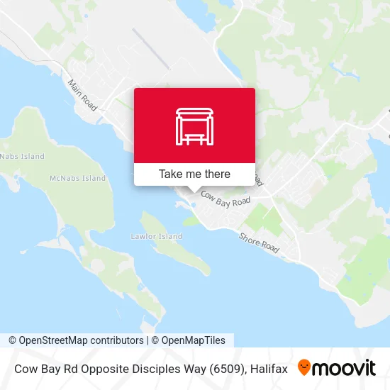 Cow Bay Rd Opposite Disciples Way (6509) map