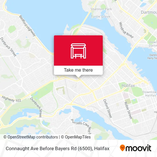 Connaught Ave Before Bayers Rd (6500) map