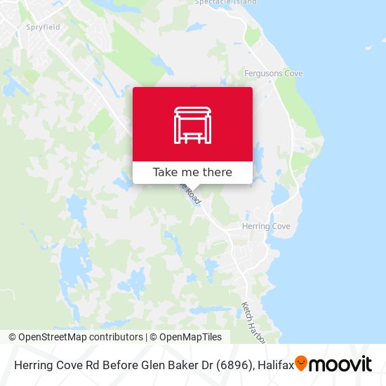 Herring Cove Rd Before Glen Baker Dr (6896) map