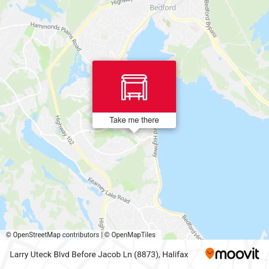Larry Uteck Blvd Before Jacob Ln (8873) map