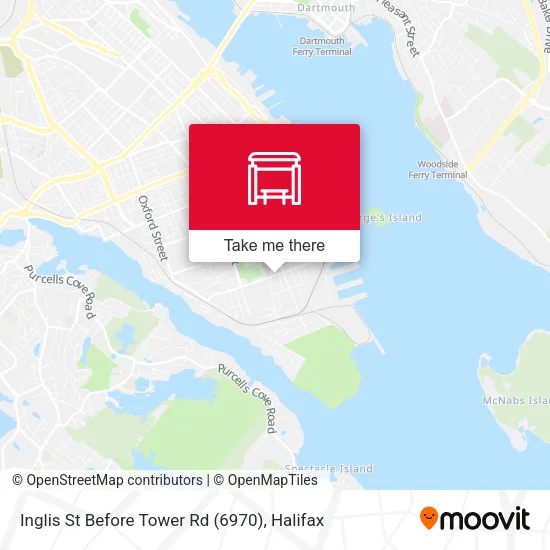 Inglis St Before Tower Rd (6970) map