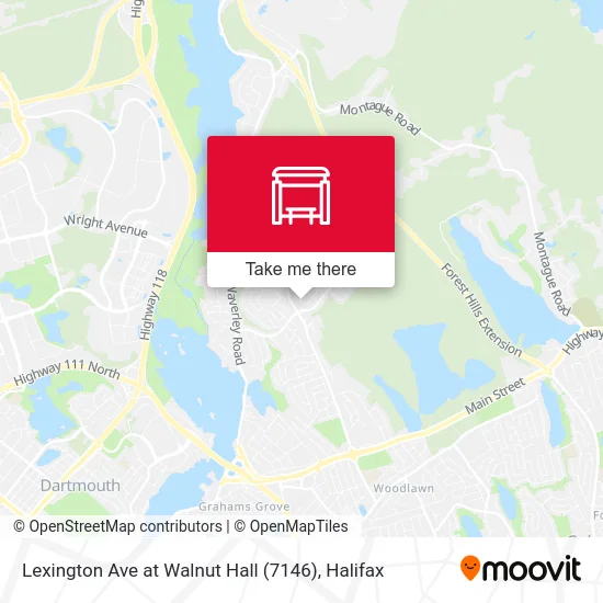 Lexington Ave at Walnut Hall (7146) map