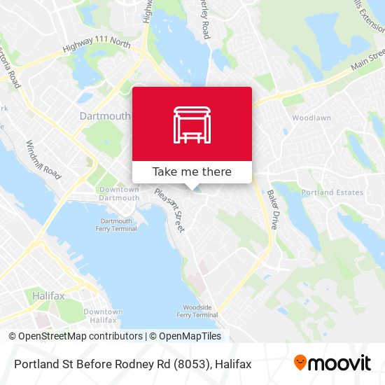Portland St Before Rodney Rd (8053) map